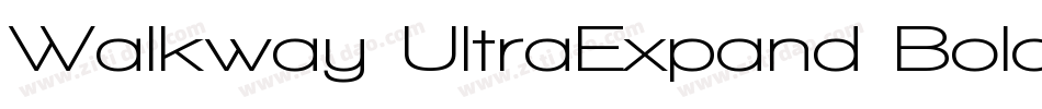 Walkway UltraExpand Bold字体转换